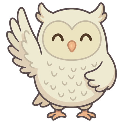 Ollie the owl welcoming you to Pillora